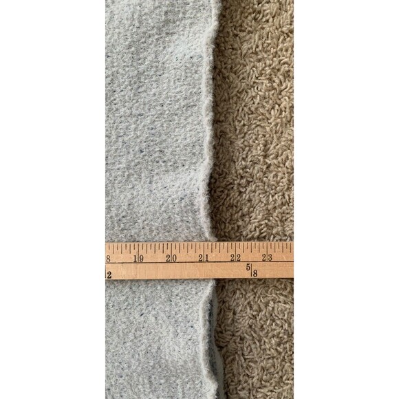 Free People Funnel Boatneck Sweater Women’s XS Gray Fuzzy Textured Drop Sleeve - Picture 10 of 15